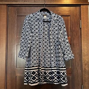 Tommy Bahama Boyfriend Shirt swim coverup